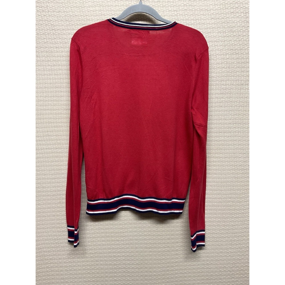 Lauren Ralph Lauren Bullion-Patch‎ Cardigan Embroidered Crest Cardigan Sweater L - Picture 6 of 8